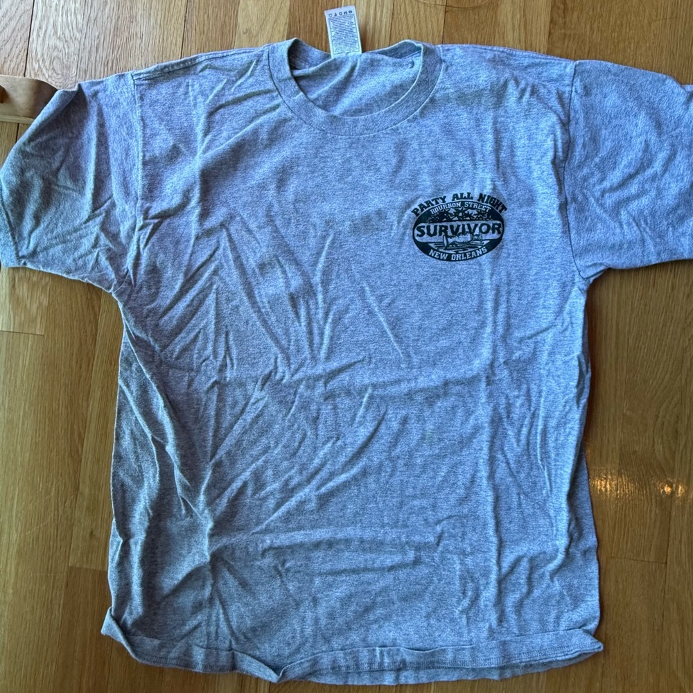 Gray Survivor Tshirt. New Orleans, Bourbon Street